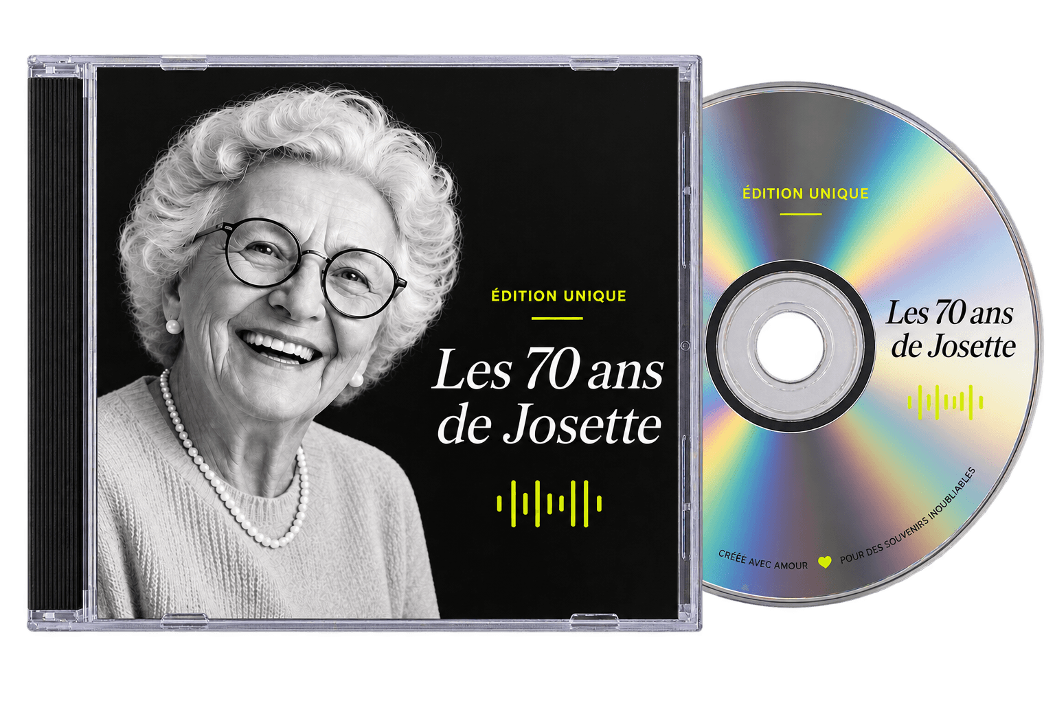 Exemple de chanson personnalisée au format le cd